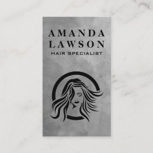 Hair Stylist Logo Business Card