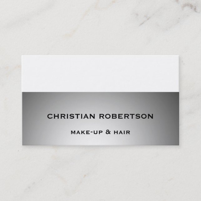 Hair Stylist Makeup Artist Business Card (Front)