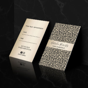 Hair Stylist Makeup Artist Leopard Appointment
