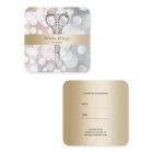 Hair Stylist Modern Silver Gold Salon Appointment