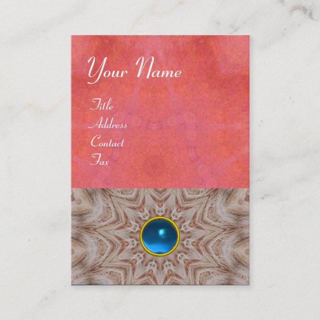 HAIR STYLIST monogram ,antique pink red blue white Business Card (Front)