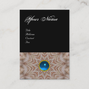 HAIR STYLIST monogram  ,sapphire blue black Business Card