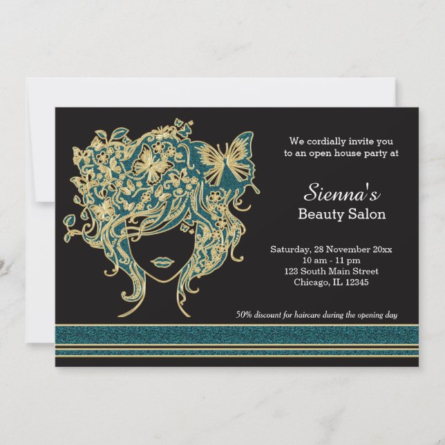 Hair stylist Open House Invitation (Front)