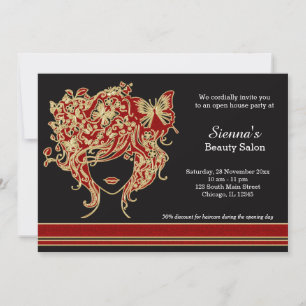 Hair stylist Open House Invitation