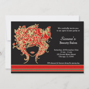 Hair stylist Open House Invitation