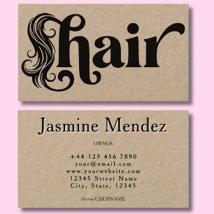 Hair Stylist Organic Neutral Professional Salon Business Card