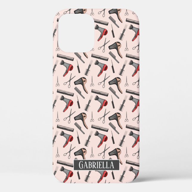 Hair Stylist Pattern Personalised Case-Mate iPhone Case (Back)