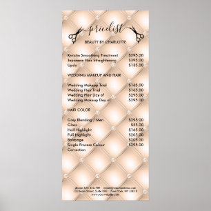 Hair Stylist Pricelist Poster