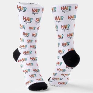 Hair Stylist Retro Hairdresser Gift Socks