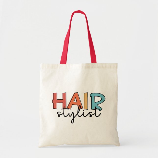 Hair Stylist Retro Hairdresser Gift Tote Bag (Front)