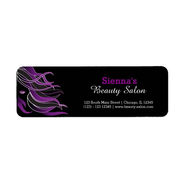 Hair stylist return address label (Front)