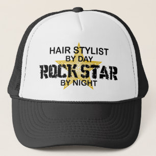 Hair Stylist Rock Star by Night Trucker Hat