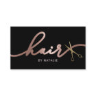 Hair Stylist Rose Gold Calligraphy Beauty Salon