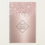Hair Stylist Rose Gold Glitter Drips Appointment Planner<br><div class="desc">Hair Stylist Rose Gold Glitter Drips Appointment Planner.</div>