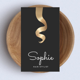 Hair Stylist Salon Blonde Ombre Curl Business Card