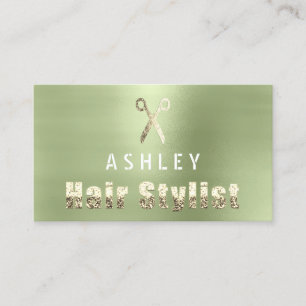 Hair Stylist Salon Ming Green  Appointment Card
