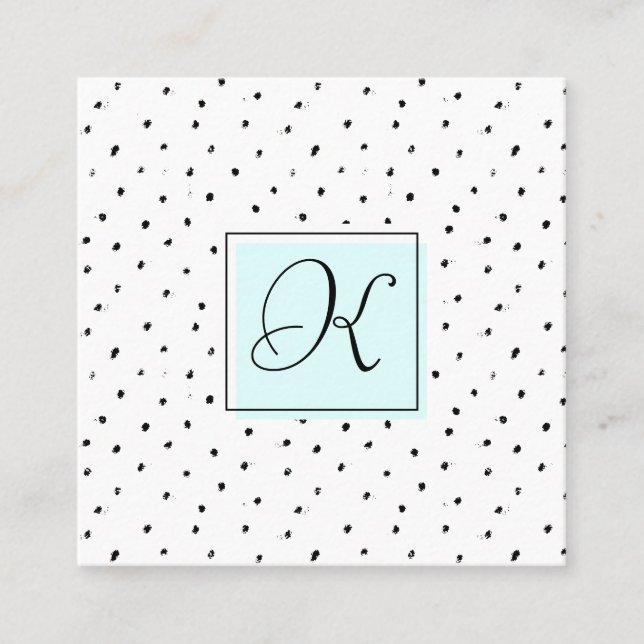 Hair Stylist Salon Monogram Appointment Cards (Front)