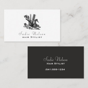 Hair Stylist Salon Tools Beauty Business Card