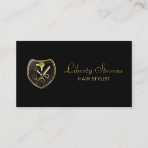 Hair Stylist Salon Tools Beauty Business Card