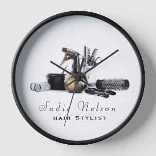 Hair stylist Salon Tools Beauty Business Clock
