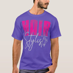Hair stylist scissors hair cutting hairdresser T-Shirt