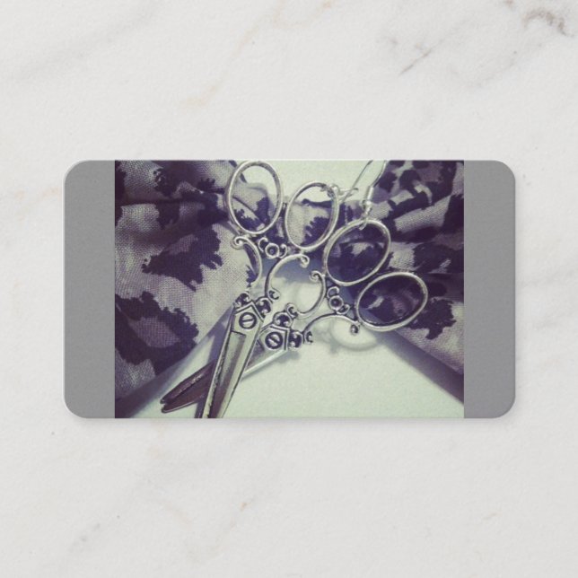 Hair Stylist Shears Business Card (Front)