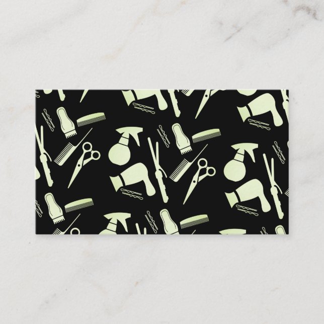 Hair Stylist Tools Appointment Card (Front)