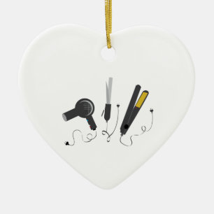 Hair Stylist Tools Ceramic Tree Decoration