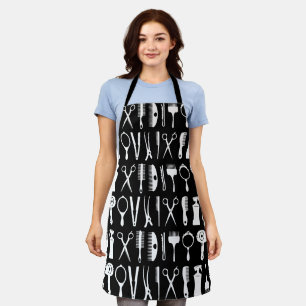 Hair stylist tools pattern apron