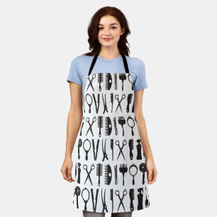 Hair stylist tools pattern apron