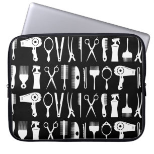 Hair stylist tools pattern laptop sleeve