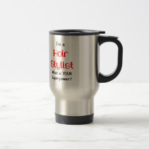 Hair stylist travel mug