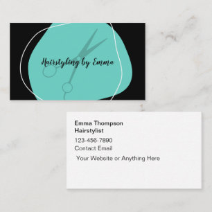 Hair Stylist Trendy Business Cards
