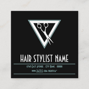 hair stylist tri scissors stamp card