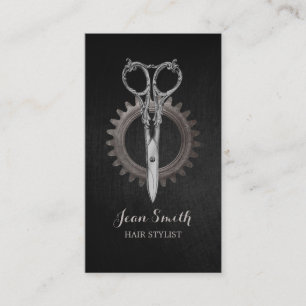 Hair Stylist Vintage Antique Scissor Barber Business Card