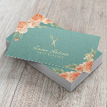Hair Stylist Vintage Floral Elegant Linen Business Card<br><div class="desc">Hair Stylist Vintage Floral Elegant Linen Business Cards.</div>