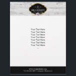 Hair Stylist Vintage Floral Rustic Wood Salon Flyer<br><div class="desc">Hair Stylist Vintage Floral Rustic Wood Salon Brochures.</div>