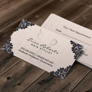 Hair Stylist Vintage Laced Blush Pink Appointment