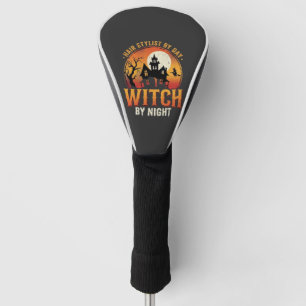Hair Stylist Witch Halloween Vintage Design_1 Golf Head Cover