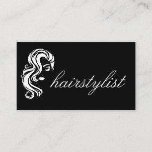 Hair Stylist   Womens Beauty Logo Business Card