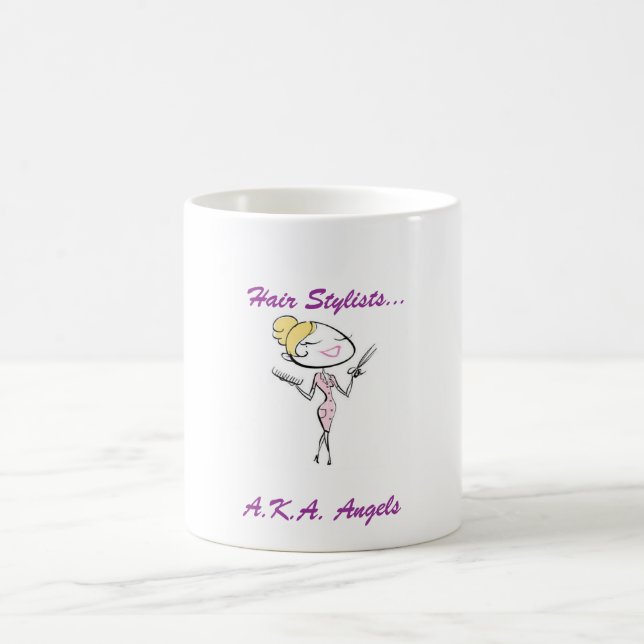 Hair Stylists are Angels Coffee Mug (Center)