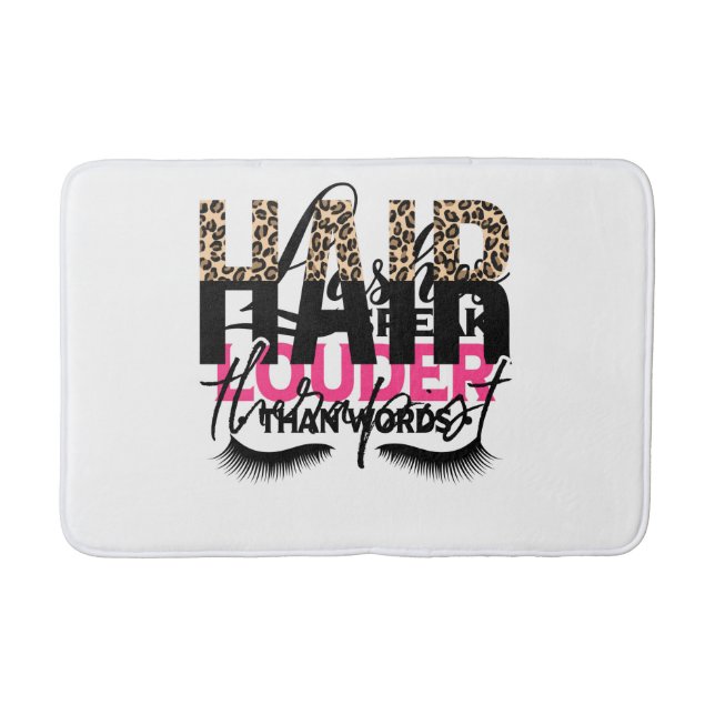 Hair Therapist Hair Stylist Hairdresser Bath Mat (Front)