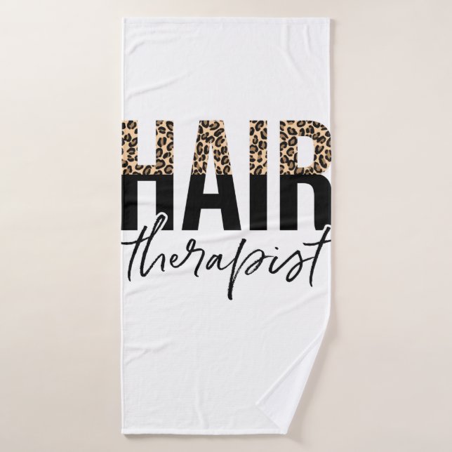 Hair Therapist Hair Stylist Hairdresser Bath Towel (Bath Towel)