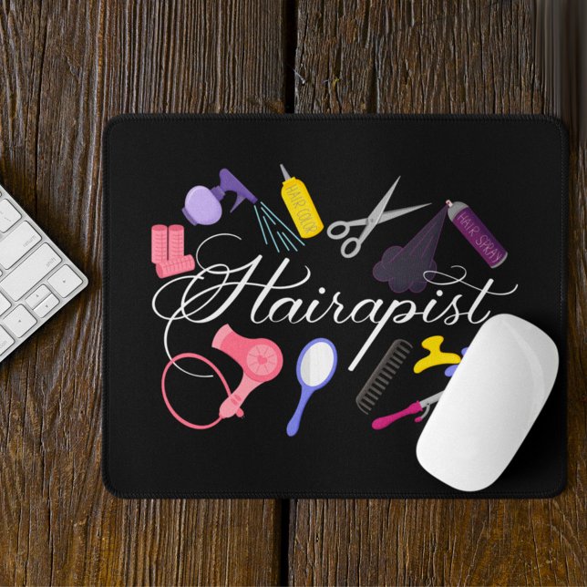 Hairapist Hairdresser Hair Stylist Barber 2 Mouse Pad (Creator Uploaded)