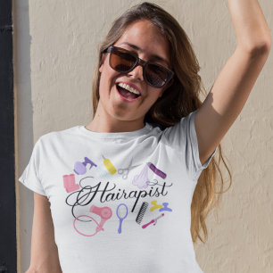 Hairapist Hairdresser Hair Stylist Barber Design T-Shirt