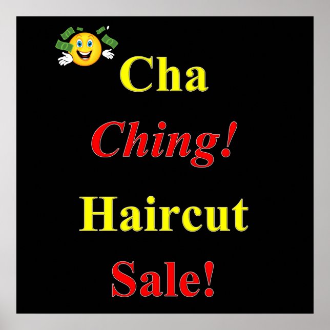 Haircut Sale Poster Matte (Front)
