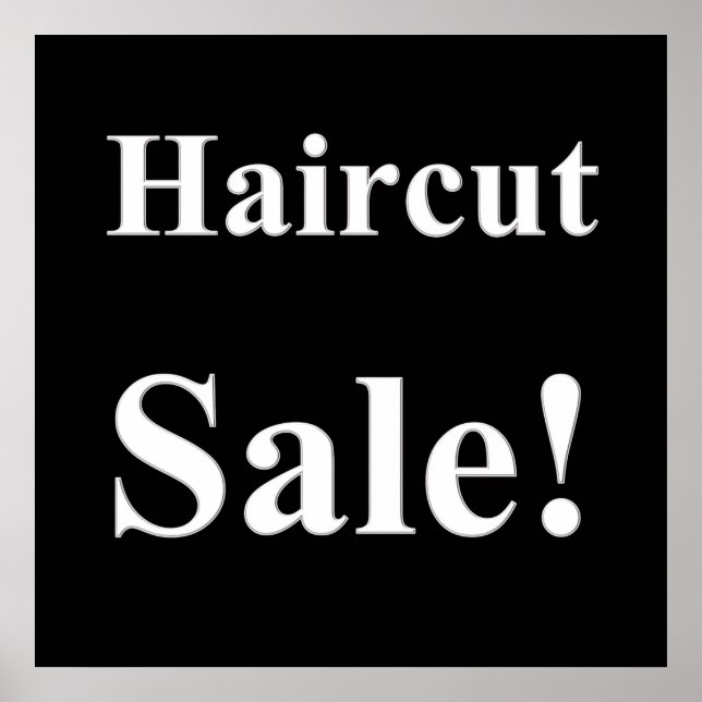 Haircut Sale Poster Matte (Front)
