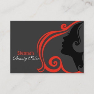 Hairdresser Appointment Card (firebrick)