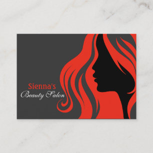 Hairdresser Appointment Card (firebrick)