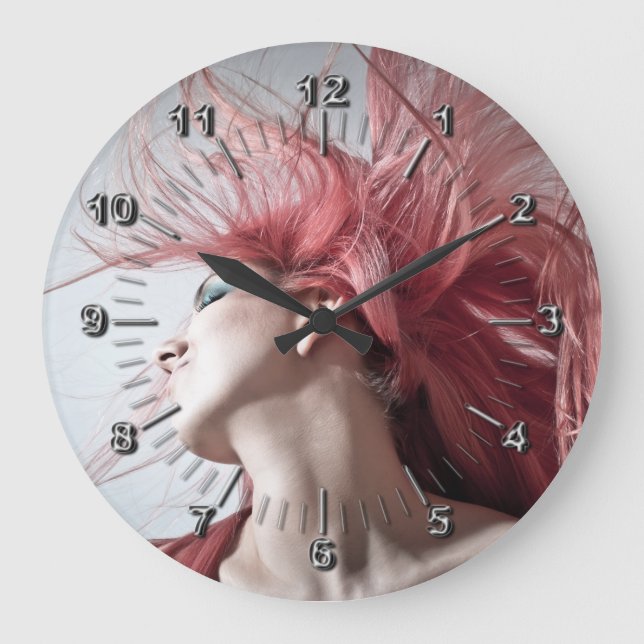 Hairdresser-beauty salon large clock (Front)